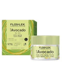 FLOSLEK Crema antirughe ricca di avocado giorno e notte