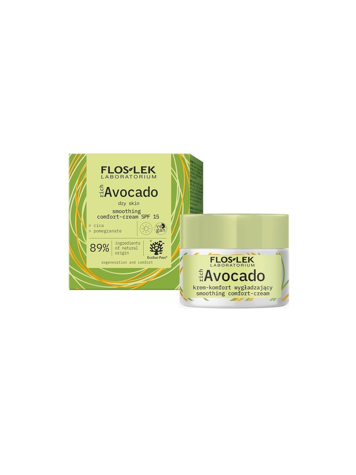 Crema comfort levigante all'avocado SPF15 50ml