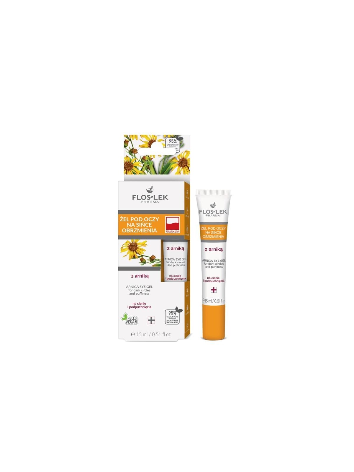 Gel per occhi, lividi e gonfiori all'arnica 15ml
