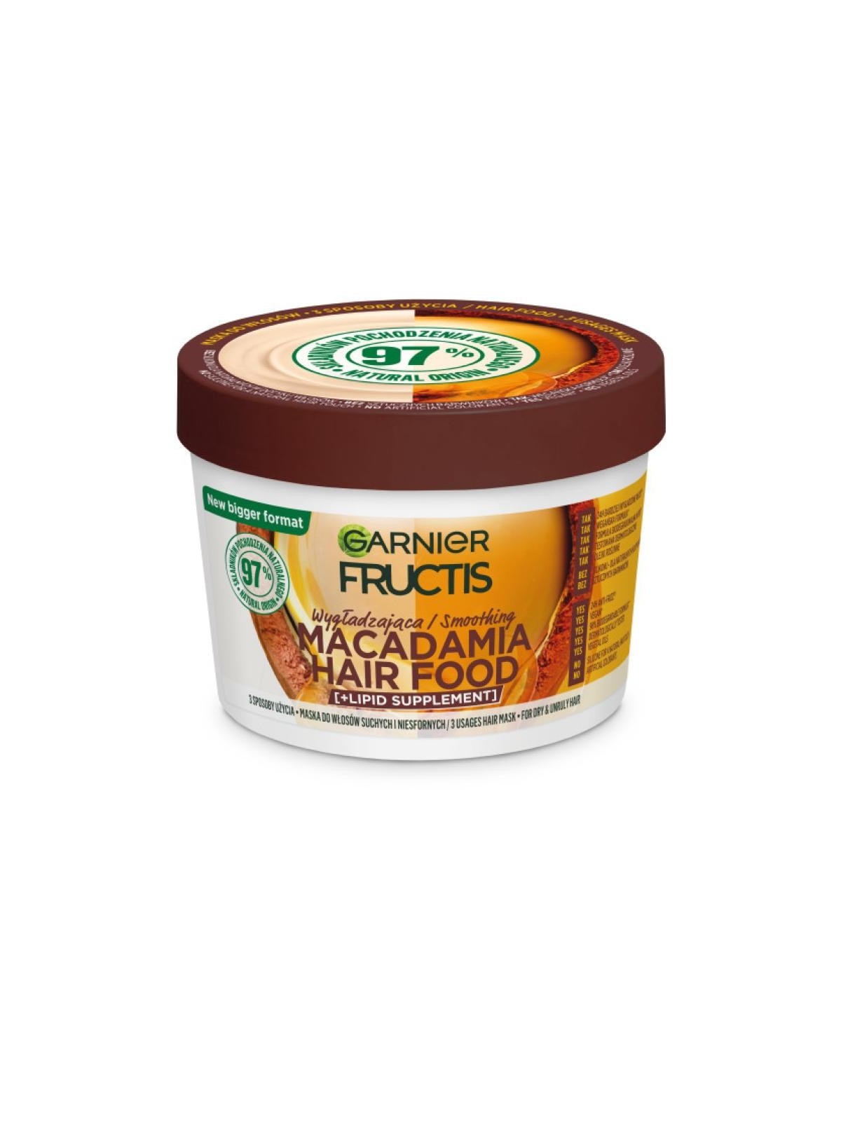 GARNIER Hair Food Maschera idratante per capelli alla Macadamia 400ml GARNIER www.essenzetotalstyle.com 