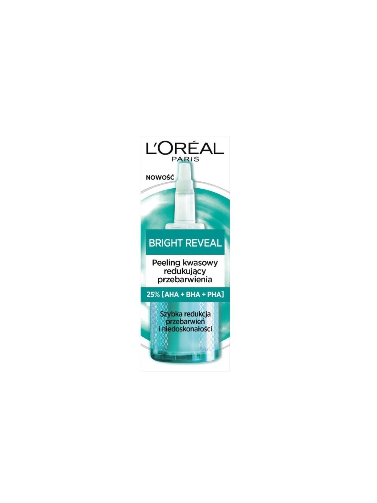 LOREAL Bright Reveal peeling acido riducente discromie 25ml