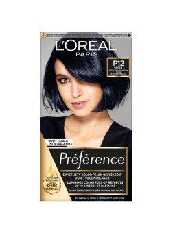 Tintura per capelli LOREAL Feria Preference P12 Blu Navy Nero Perla