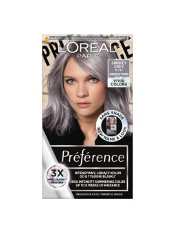 LOREAL Preference Vivid Colors Hair Dye 9112 Smokey Grey