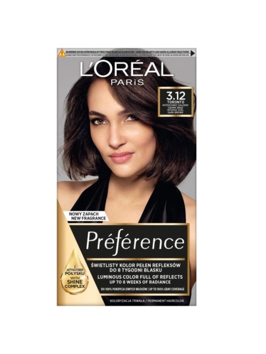 Tintura per capelli Recital Preference 312 Castano scuro intenso freddo