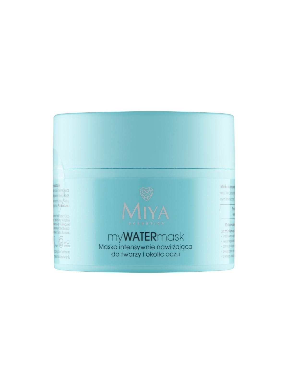 MIYA MyWATERmask Maschera idratante intensiva per viso e contorno occhi 50ml