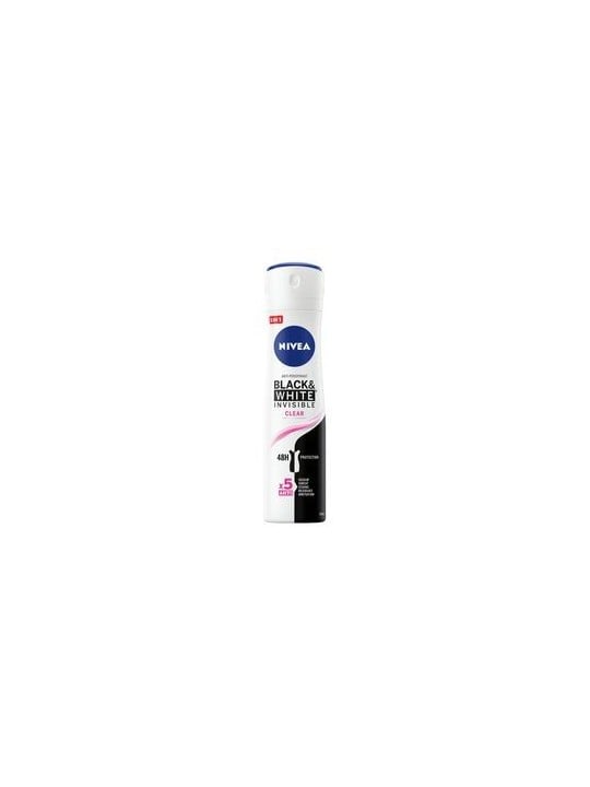NIVEA Invisible BlackWhite spray antitraspirante 48H Clear 150ml