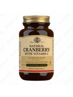 Solgar Mirtillo Rosso Naturale con Vitamina C Capsule Vegetali 60 Unisex