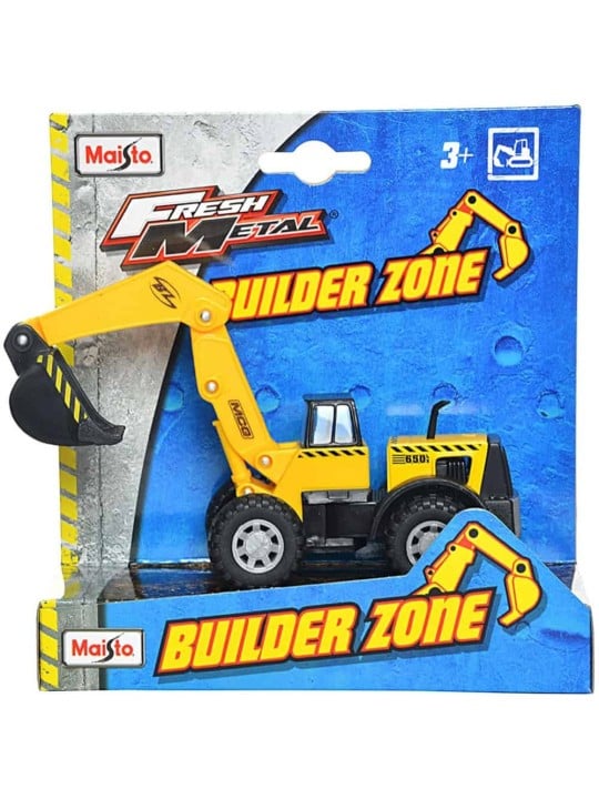Maisto Fresh Metal Builder Zone Excavator Orange 1:24 3+ months
