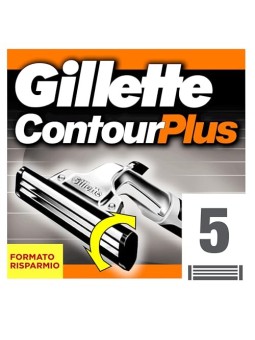 Gillette CONTOUR PLUS caricatore 5 ricambi unisex 5 ricambi