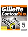Gillette CONTOUR PLUS caricatore 5 ricambi unisex 5 ricambi