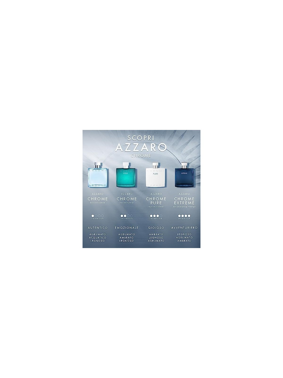 Azzaro Chrome eau de toilette Spray uomo 100ml