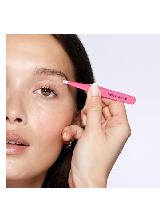 Tweezerman Pink Slant Tweezers for Women