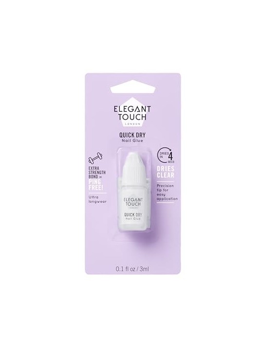 Elegant Touch Colla Protettiva per Unghie Trasparente 3ml Unisex