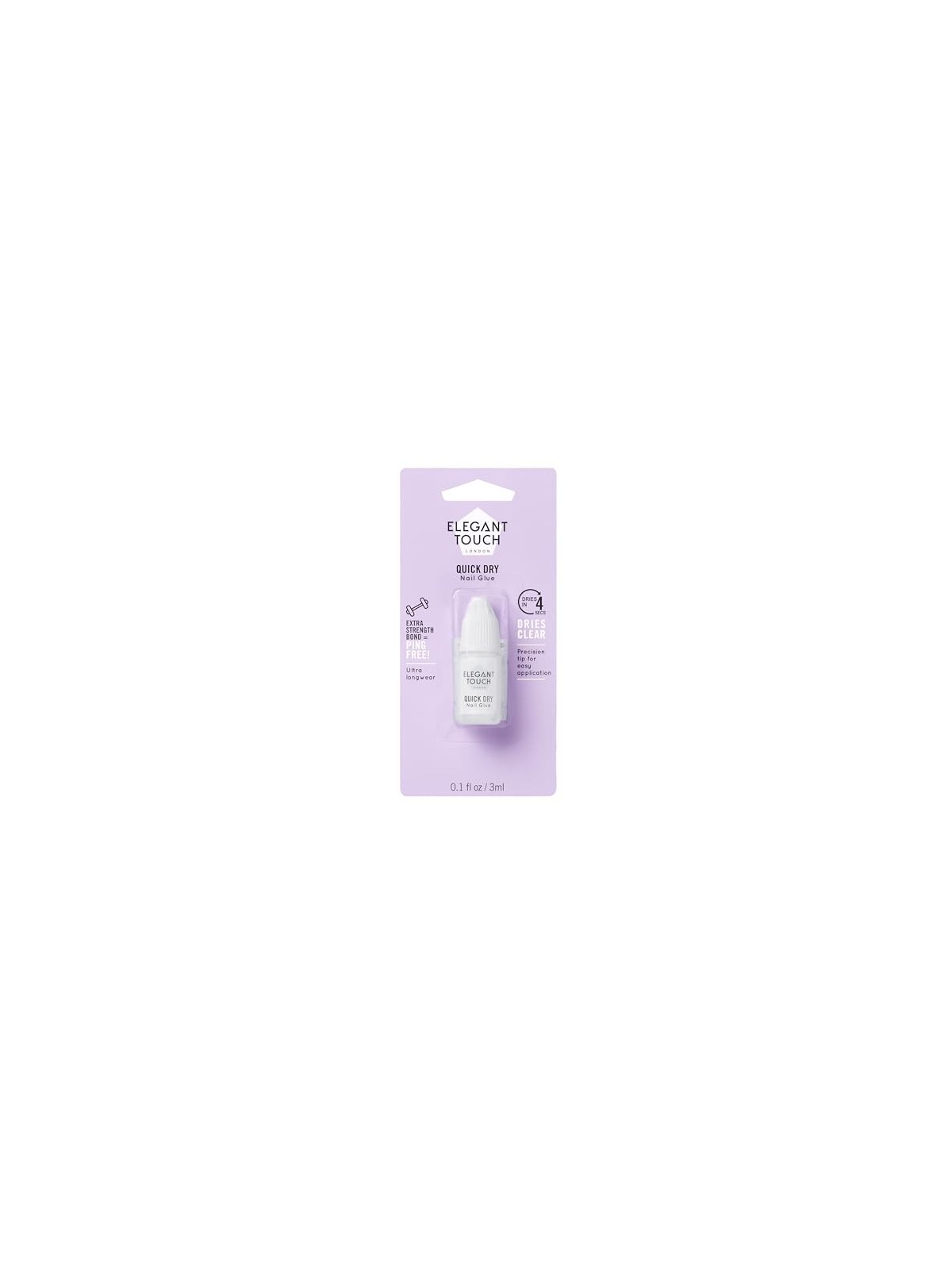 Elegant Touch Colla Protettiva per Unghie Trasparente 3ml Unisex
