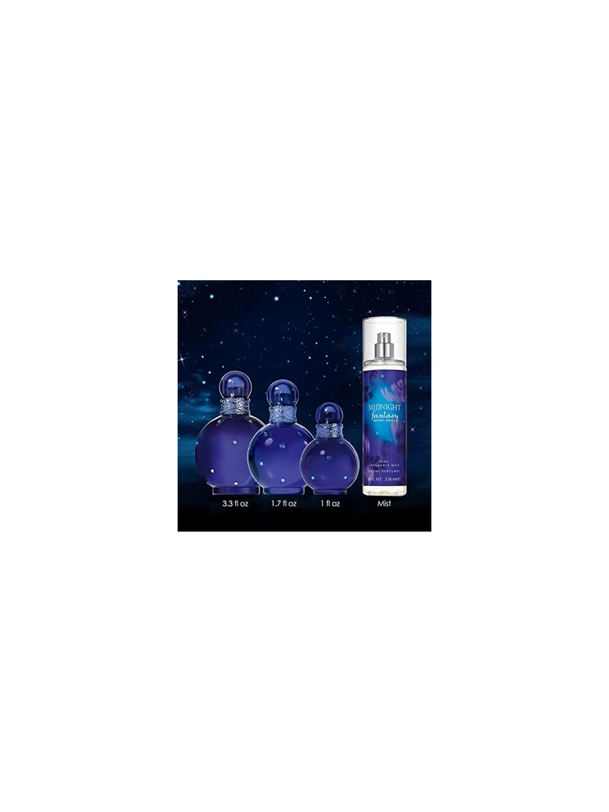 Britney Spears Eau de Parfum Fantasy di Mezzanotte Donna 50ml