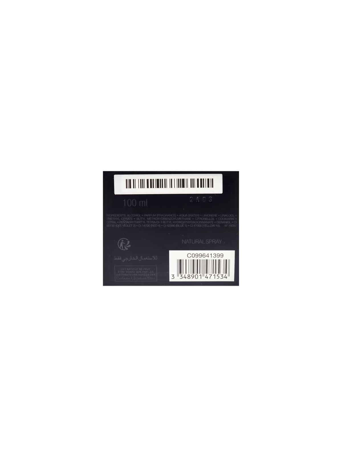 Dior Sauvage eau de toilette Spray uomo 100ml Refillable