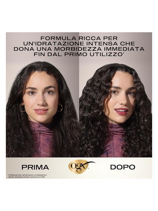 Shampoo al Latte di Cocco Ogx Senza Parabeni per Capelli Secchi