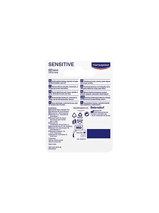 Hansaplast Benda Sensitiva 5mx25cm unisex