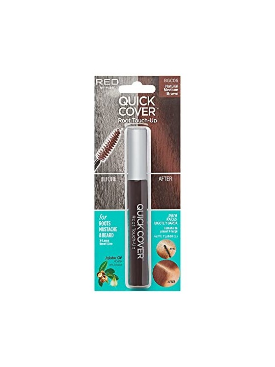 Kiss My Face Ritocco radice copertura rapida 7 g donna Natural Medium Brown