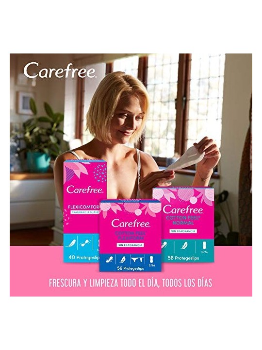 Carefree Normal Cotton - Proteggi Mutande Ultra-Sottili 56 unitï¿½ï¿½ Donna
