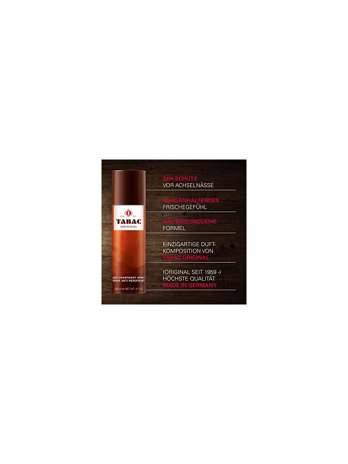 Tabac Original Deo Spray Anti-Perspirant uomo 200ml Tabac www.essenzetotalstyle.com 