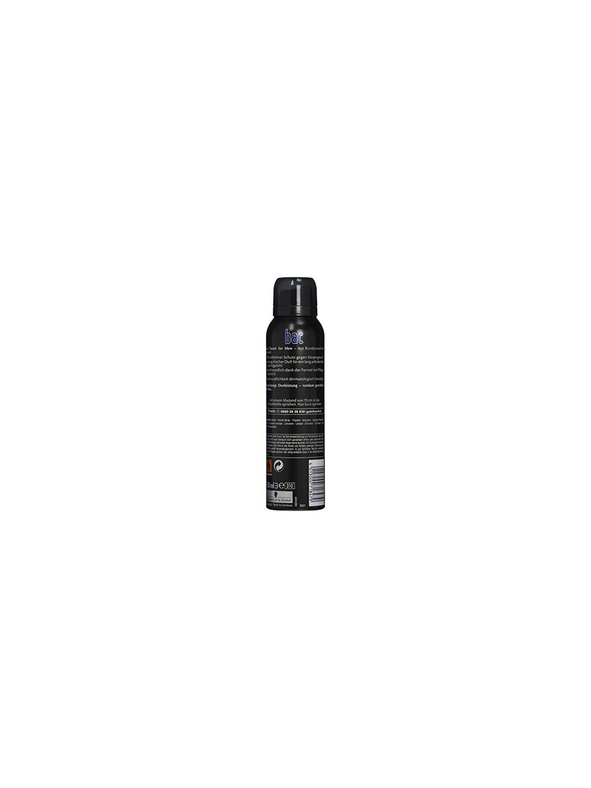 BAC Classic Men 24H Deospray - Deodorante uomo 150ml