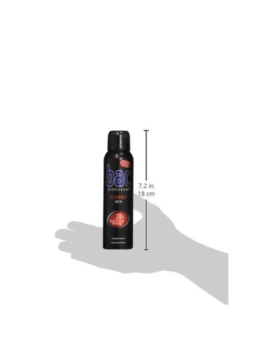 BAC Classic Men 24H Deospray - Deodorante uomo 150ml