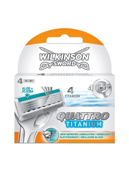 Testine di ricambio Wilkinson Sword Quattro Titanium Sensitive