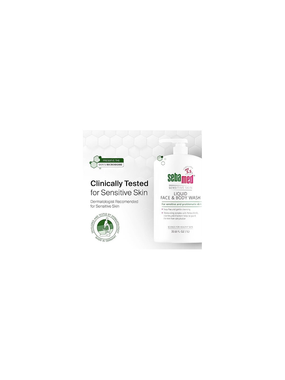 Sebamed Detergente liquido classico per viso e corpo donna 1000ml