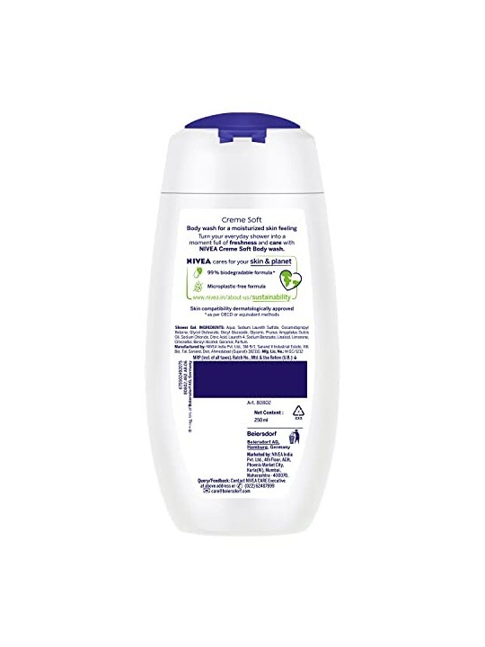 Nivea Gel doccia morbido in crema donna 250ml
