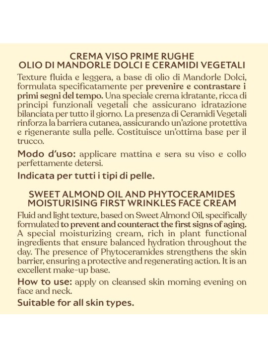 L Erboristica Crema Viso Prime Rughe AllOlio di Mandorle