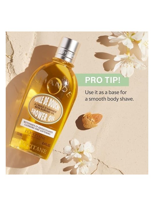 L'Occitane Almond Cleansing & Softening Shower Oil 250ml