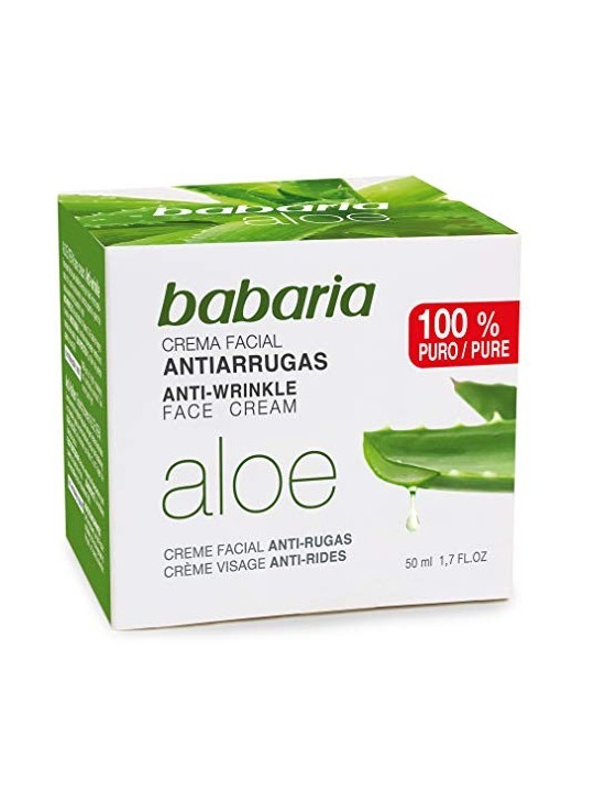 Crema viso naturale antirughe aloe 50ml donna