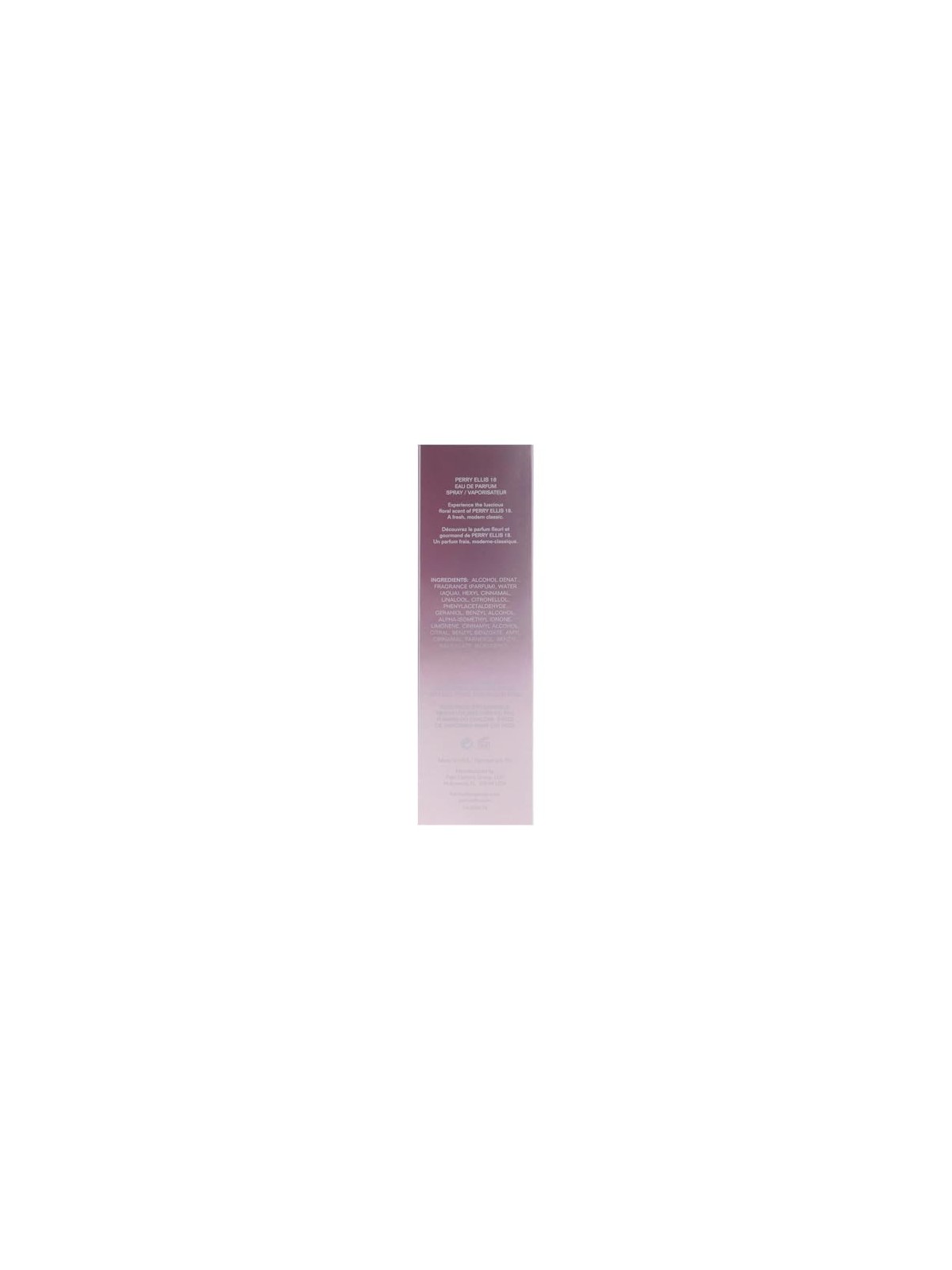 Perry Ellis 18 Eau De Parfum 100ml donna