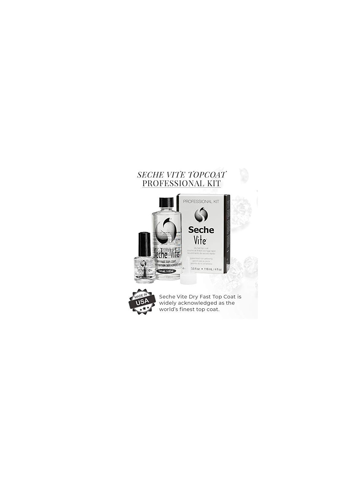 Seche TOP COAT ASCIUGATURA RAPIDA set 2 unit unisex