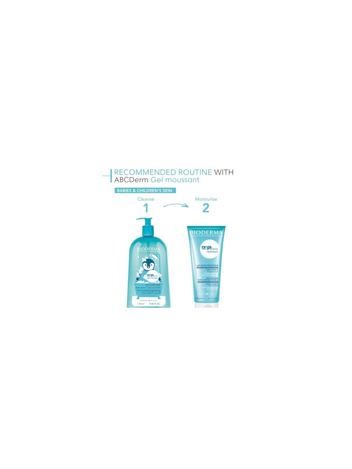 Bioderma ABCDerm Moussant Tube unisex 200ml