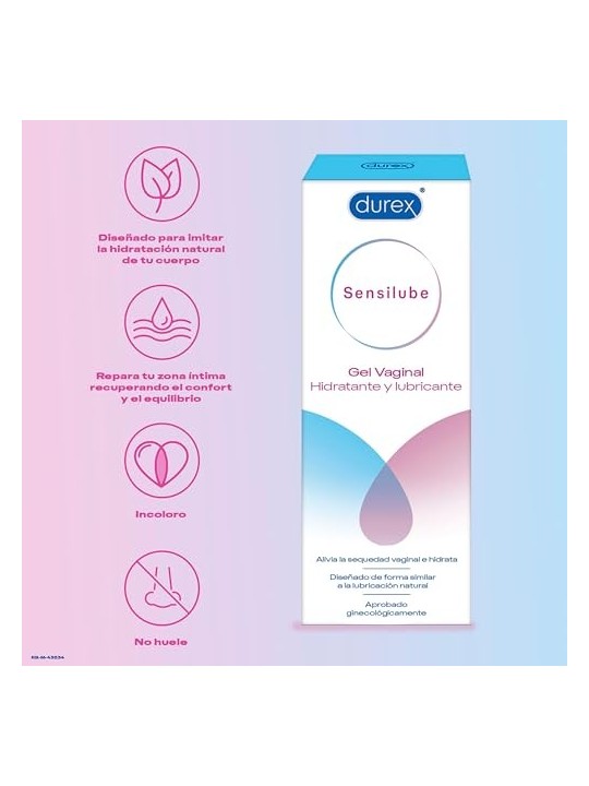 Durex SENSILUBE gel idratante e lubrificante vaginale 40ml donna