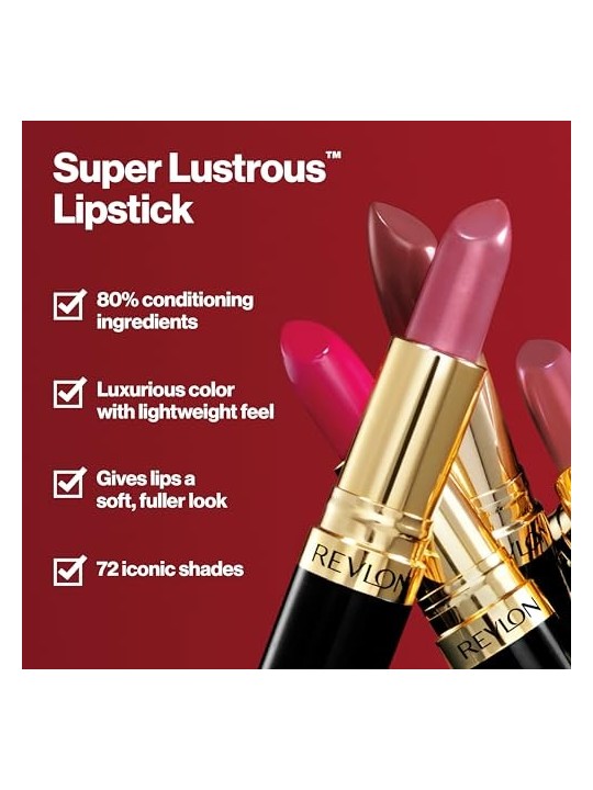 Revlon Mass Market Rossetto SUPER LUSTROUS 463sassy mauve donna