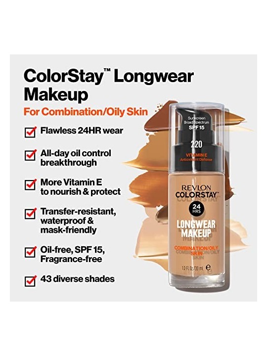 Revlon Professional Colorstay Makeup Pelle mista/grassa donna 330 Natural Tan