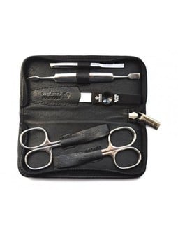 Set Manicure DuKaS Black in Vera Pelle Solingen 9350