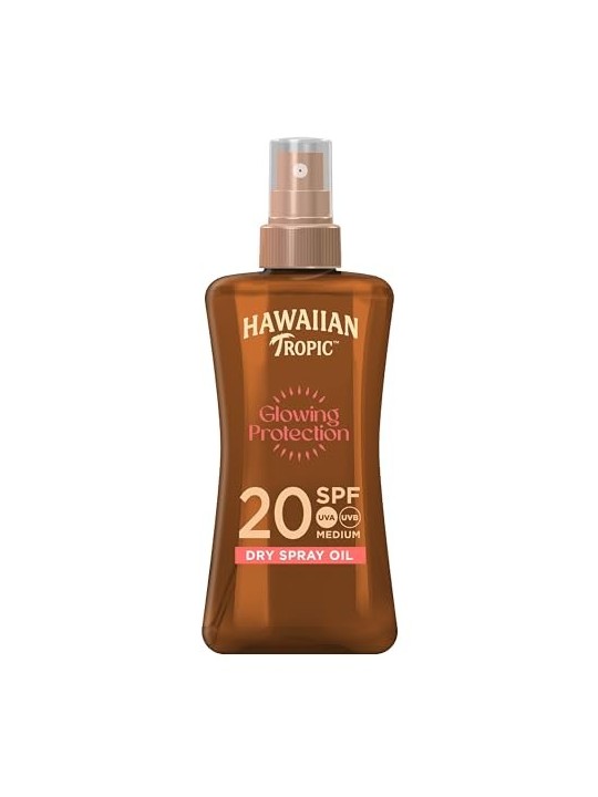 Hawaiian Tropic Olio Spray Secco Protettivo SPF20 Medio 200ml Vaporizzatore Unisex