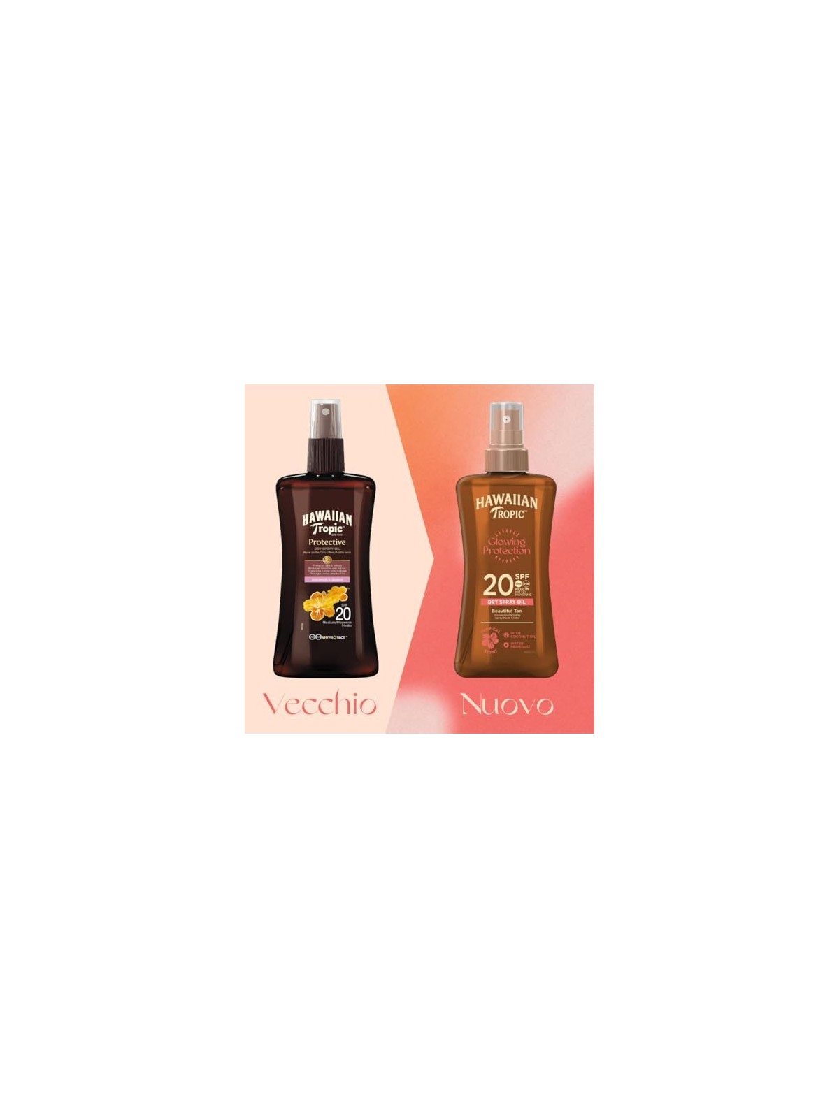 Hawaiian Tropic Olio Spray Secco Protettivo SPF20 Medio 200ml Vaporizzatore Unisex
