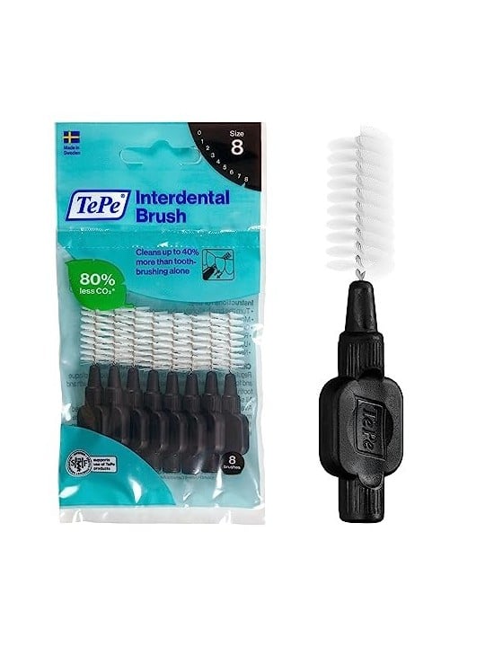 TePe Spazzolini interdentali Normali 15 mm neri 8 pezzi donna