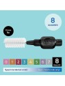 TePe Spazzolini interdentali Normali 15 mm neri 8 pezzi donna