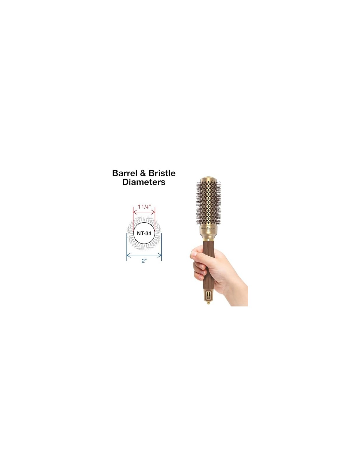 Spazzola Termica Olivia Garden CERAMIC ION NANO THERMIC 34