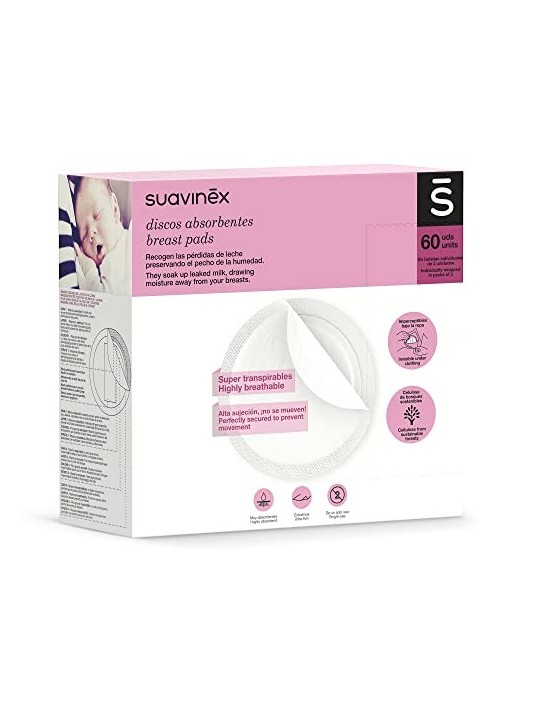 Suavinex DISCOS PROTECTORI DEL SENO natura 60 unit unisex