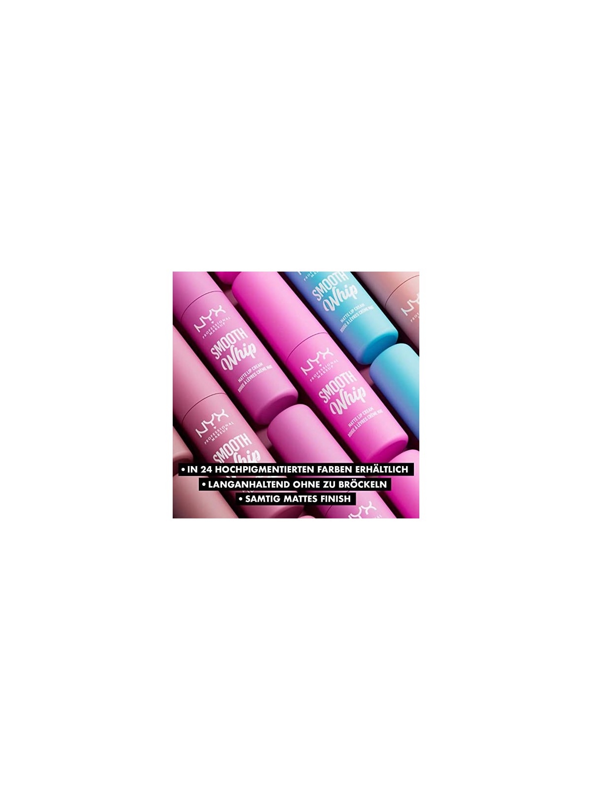 Nyx Professional Make Up SMOOTH WHIPE crema labbra opaca in 4ml donna