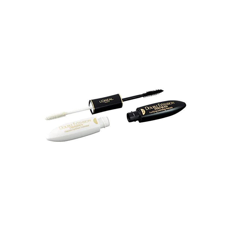 L'Orï¿½ï¿½al Double Extension Mascara Carbon Black  Mascara Rinforzante 2x6ml donna Nero