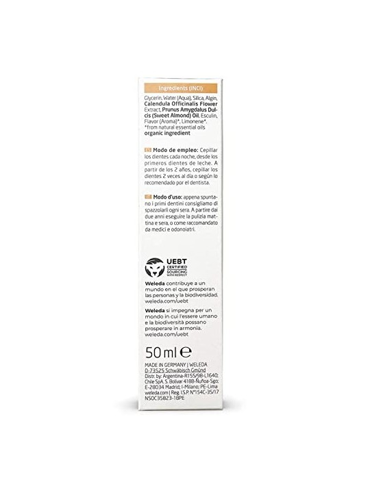 Gel dentale per bambini 50ml Code: kWD106 Weleda www.essenzetotalstyle.com 
