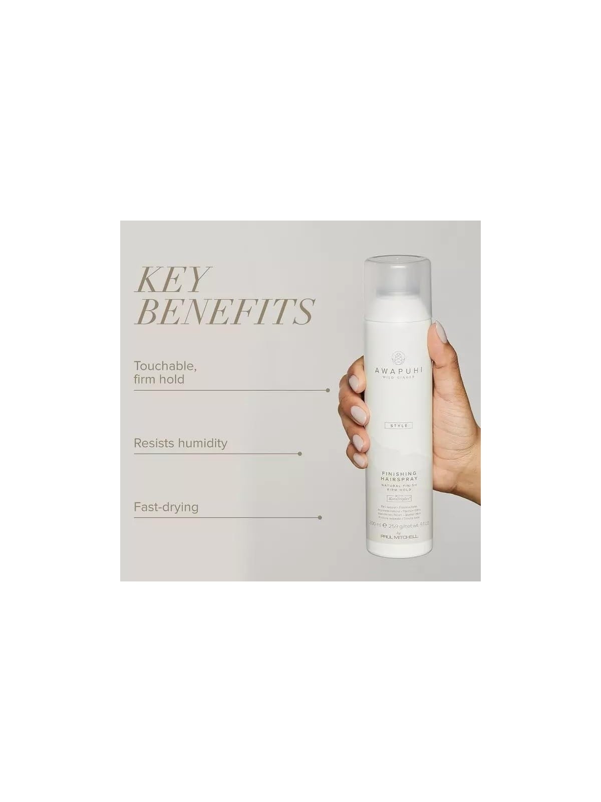 Awapuhi Wild Ginger Di Paul Mitchell Style Spray per Capelli senza Parabeni Finitura Tenuta Forte 300ml donna
